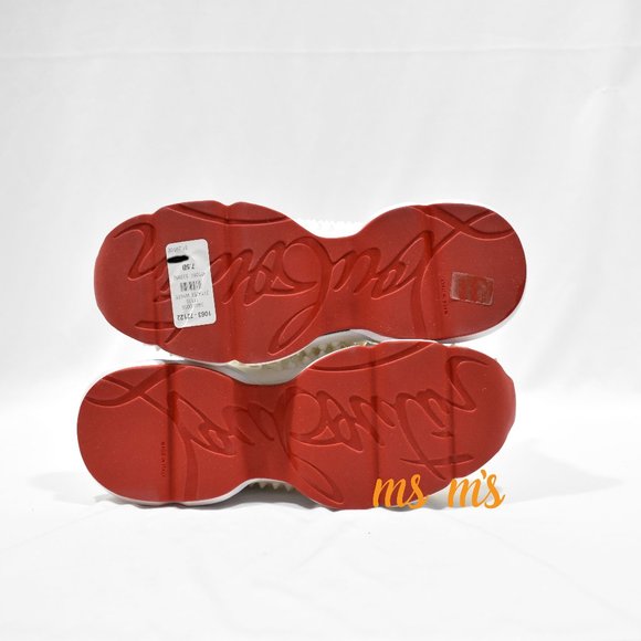 NIB CHRISTIAN LOUBOUTIN SPIKE DONNA FLAT sneaker - Picture 7 of 8